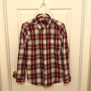 Plaid button down shirt